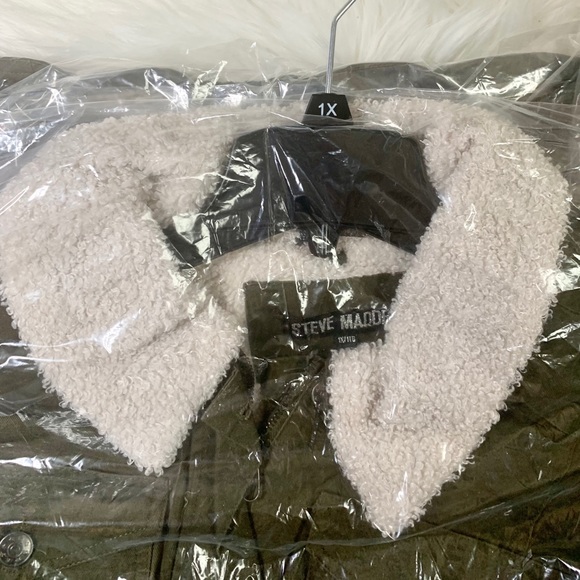 Steve Madden Women's Canvas Parka Jacket - Picture 4 of 6